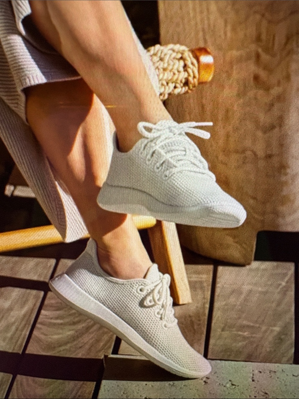 Allbirds Tree Runners Women's 9 Cream Excellent Condition